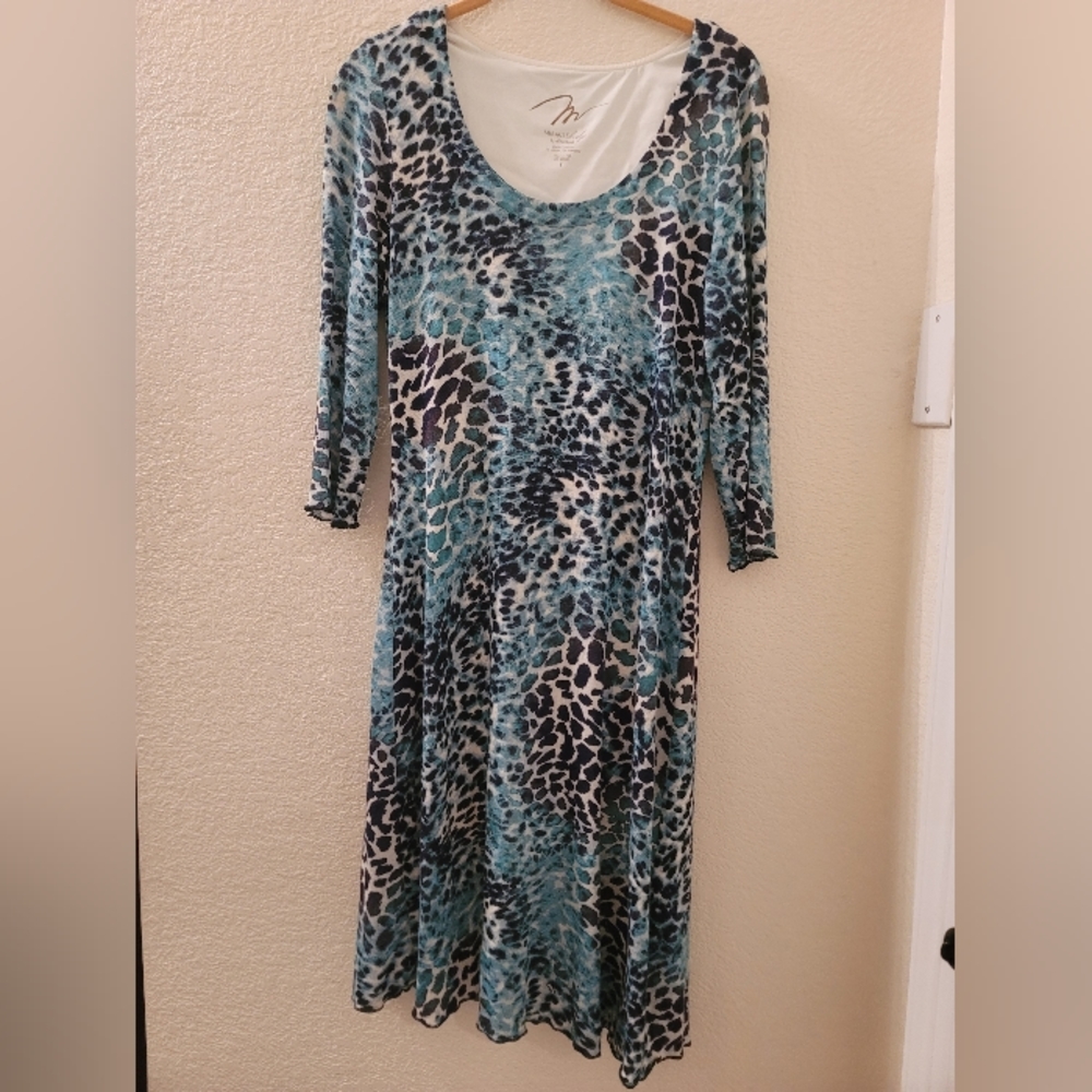 MIRACLEBODY by Miraclesuit Shaper Dress Turquoise Sz Small